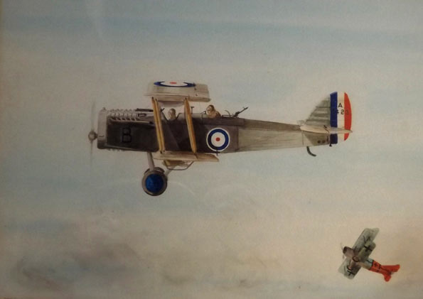 A typical World War One plane