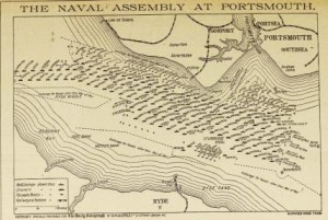 The Naval assembly at Portsmouth (Spithead) July 1914