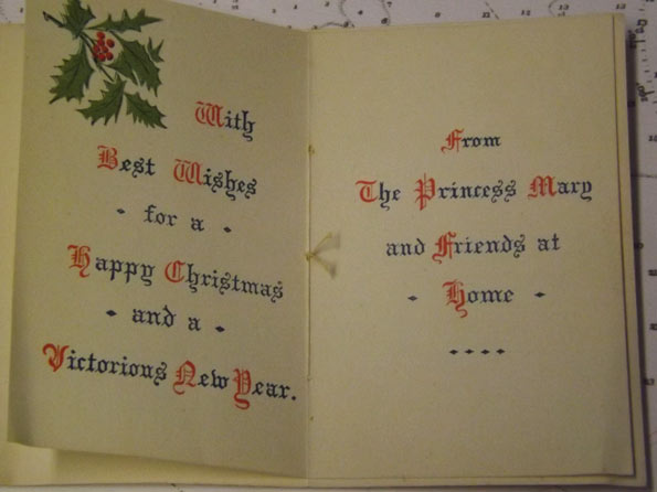 Christmas card from Princess Mary