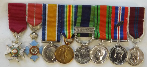 The medals shown have all been awarded to Walter John Seward