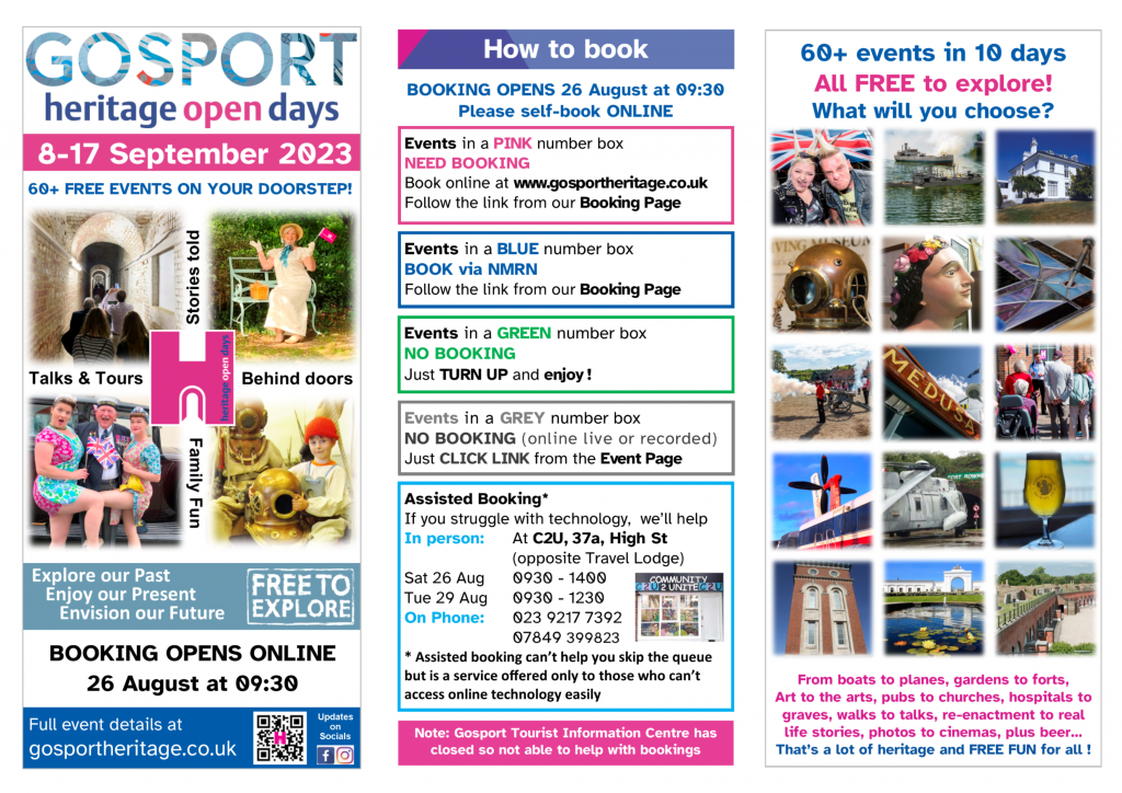 Printable Brochure Pages - Gosport Heritage Open Days
