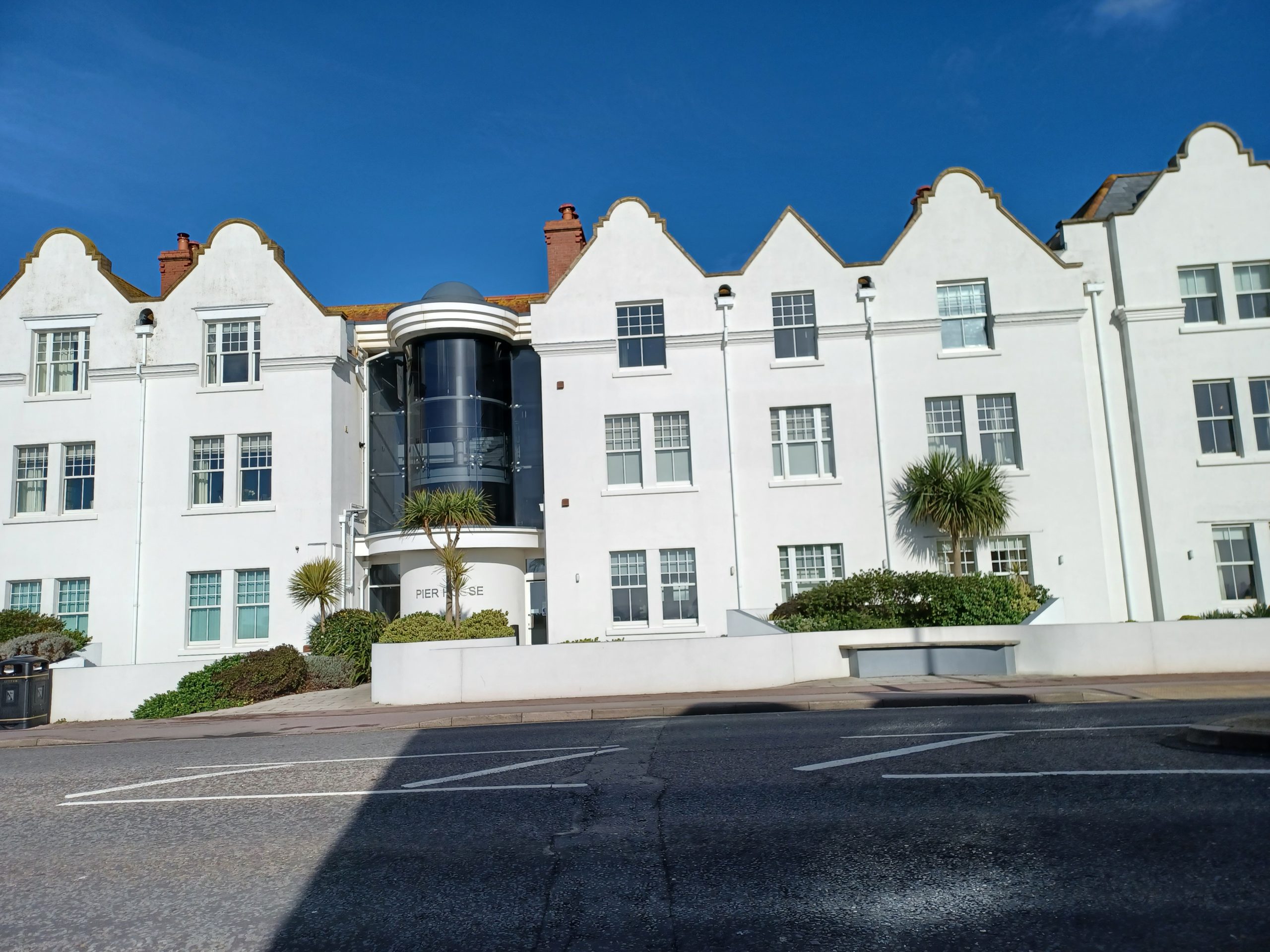 A renovated block of an old peoples' home with several gable rooves